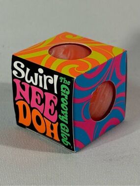 🧡 [BRAND NEW] NEE DOH TEENIE GROOVY GLOB SWIRL VIRAL SQUISHY BALL SCHYLLING 🤍
